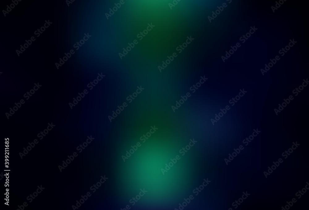 Dark Blue, Green vector blurred bright template. Dark Blue, Green vector blurred bright template.