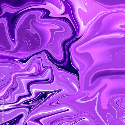 Vivid liquid digital art background with different colors shades in dynamic composition
