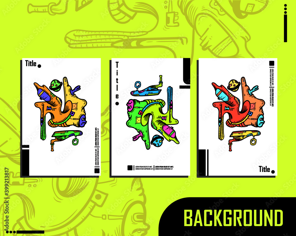 Fototapeta premium Background Abstract 1.3# Three Colors