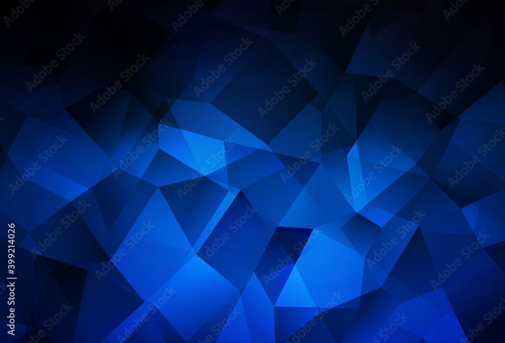 Dark BLUE vector abstract mosaic background. Dark BLUE vector abstract mosaic background.