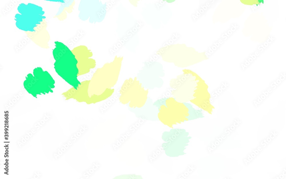 Fototapeta premium Light Blue, Green vector backdrop with memphis shapes.
