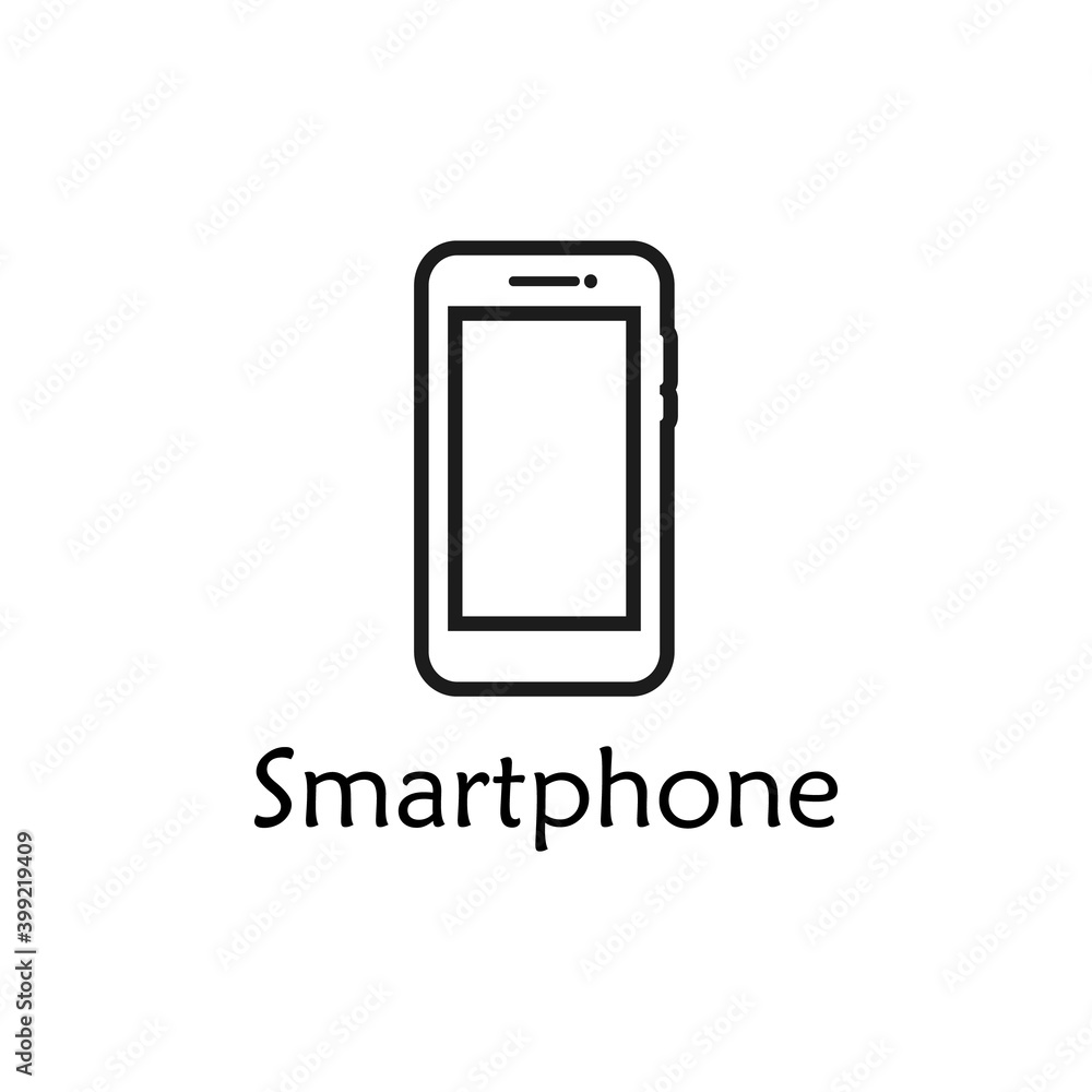 Smartphone Line Icon. Editable Vector EPS Symbol Illustration. Smartphone Line Icon. Editable Vector EPS Symbol Illustration.