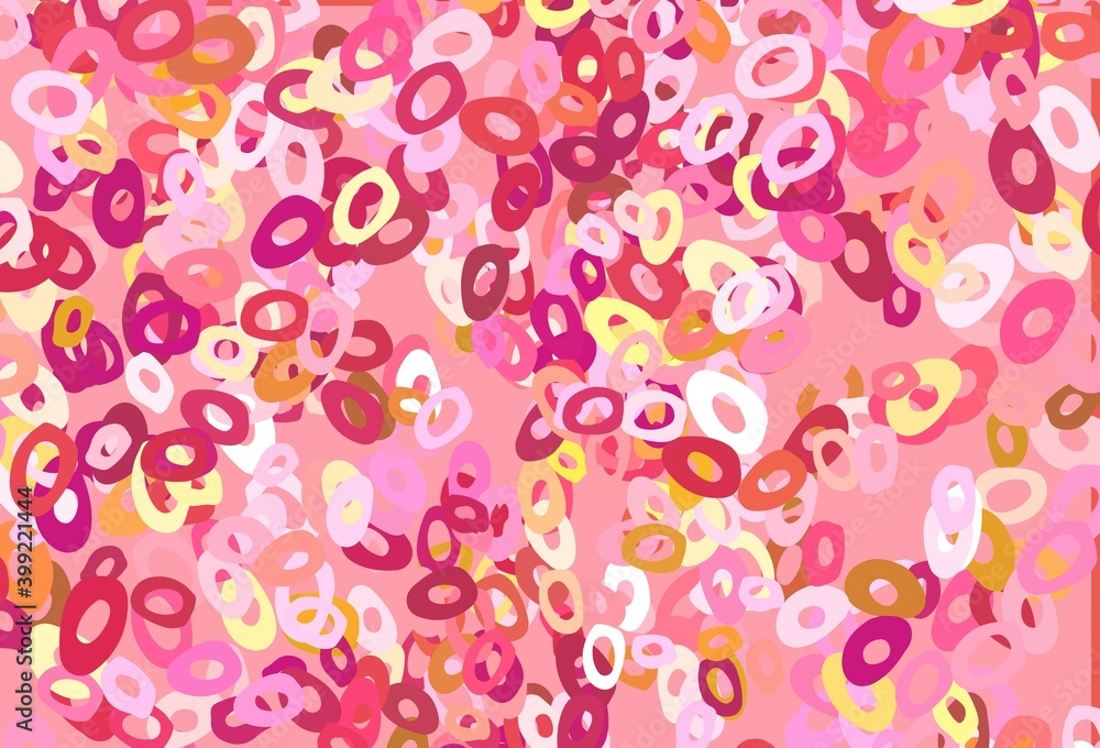 Light Red, Yellow vector backdrop with dots. Light Red, Yellow vector backdrop with dots.