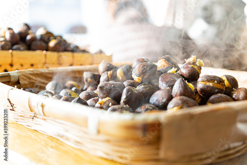 出来立ての焼き栗