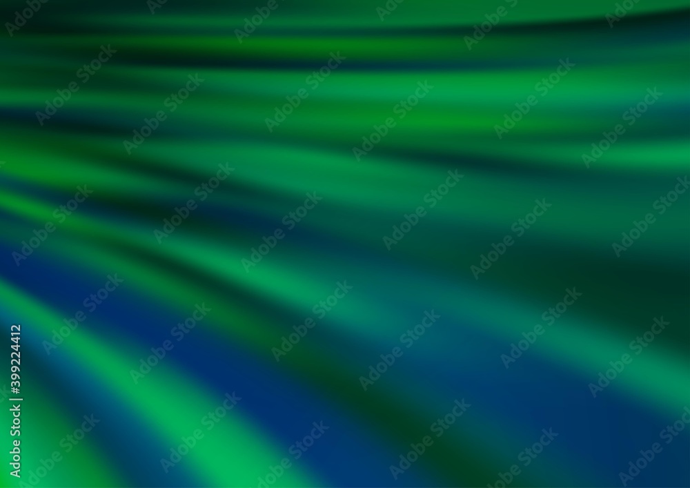 Fototapeta premium Light Green vector template with abstract lines.