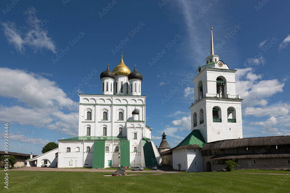 Ancient Kremlin in summer day, Pskov, Russia Ancient Kremlin in summer day, Pskov, Russia