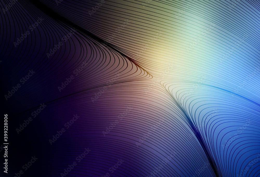 Dark Blue, Yellow vector template with wry lines. Dark Blue, Yellow vector template with wry lines.
