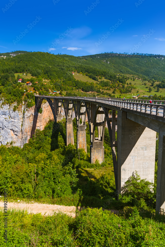 Bridge Durdevica in River Tara canyon - Montenegro