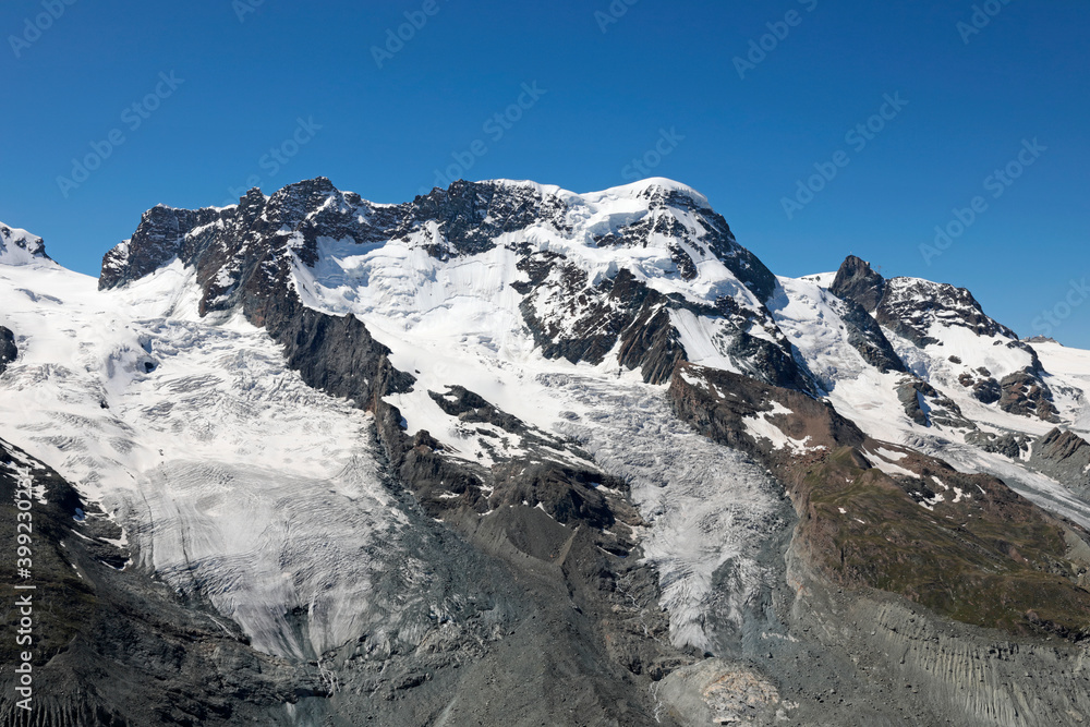 Breithorn and Klein Matterhorn mountains