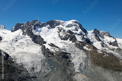 Breithorn and Klein Matterhorn mountains