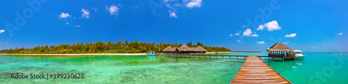 Tropical Maldives island photo