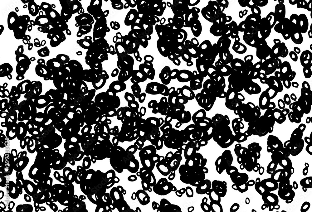 Black and white vector background with bubbles. Black and white vector background with bubbles.
