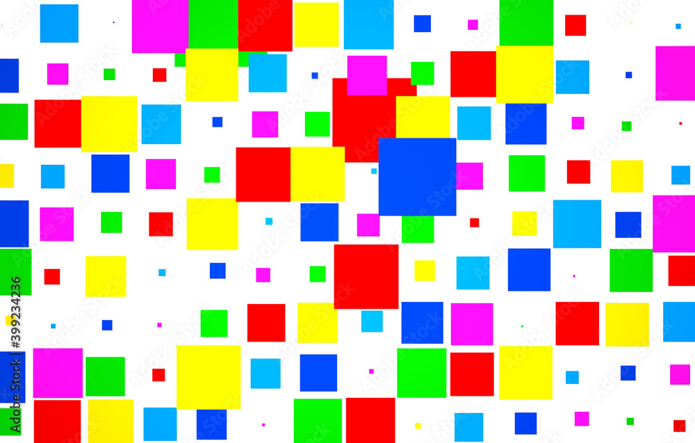 pattern with colorful cubes
