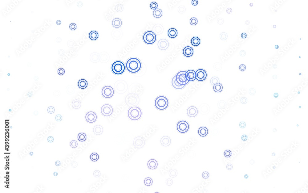 Light Pink, Blue vector background with spots.