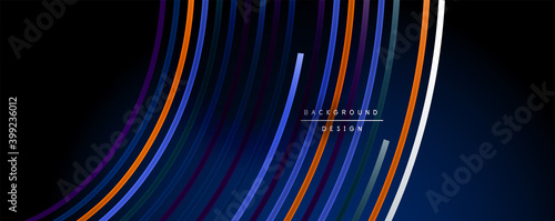 Abstract colorful lines vector background. Internet, big data and technology connections concept, abstract template
