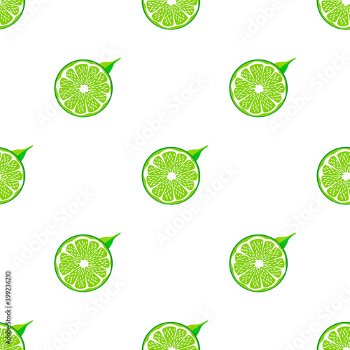 Illustration on theme big colored seamless green lime