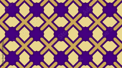 Rotate geometric background. Seamless looped video