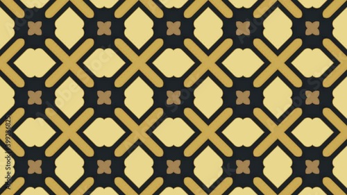 Rotate geometric background. Seamless looped video