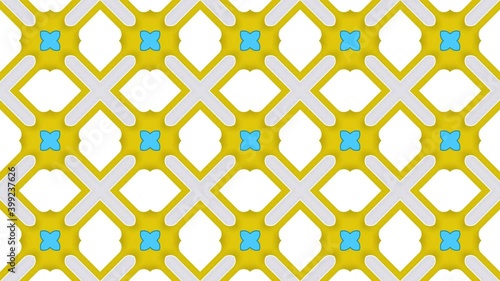 Rotate geometric background. Seamless looped video