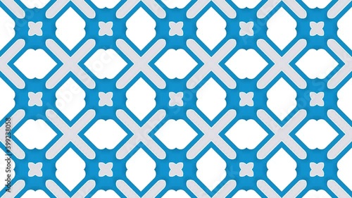 Rotate geometric background. Seamless looped video