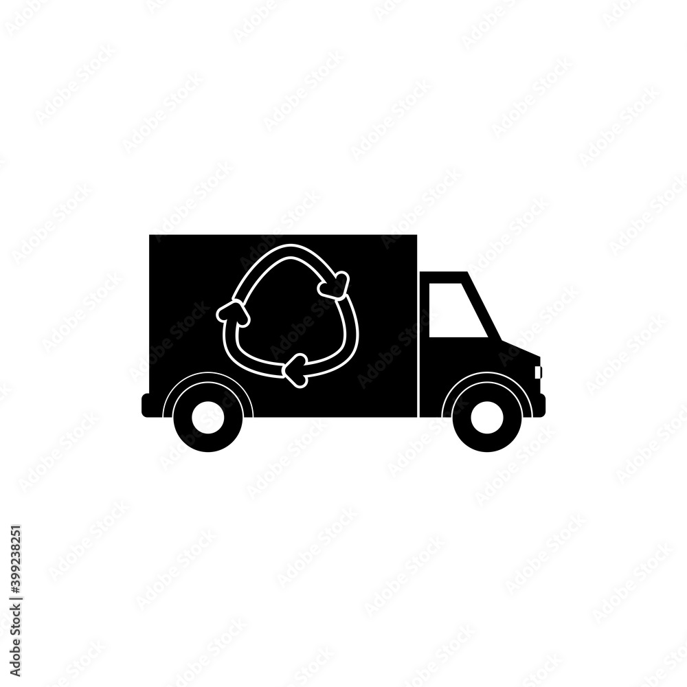 Car Recycling icon for web design isolated on white background Car Recycling icon for web design isolated on white background