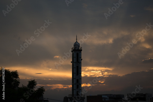 Sunset And Masjid