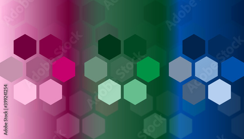 Fondo de hexagonos multicolor futurista