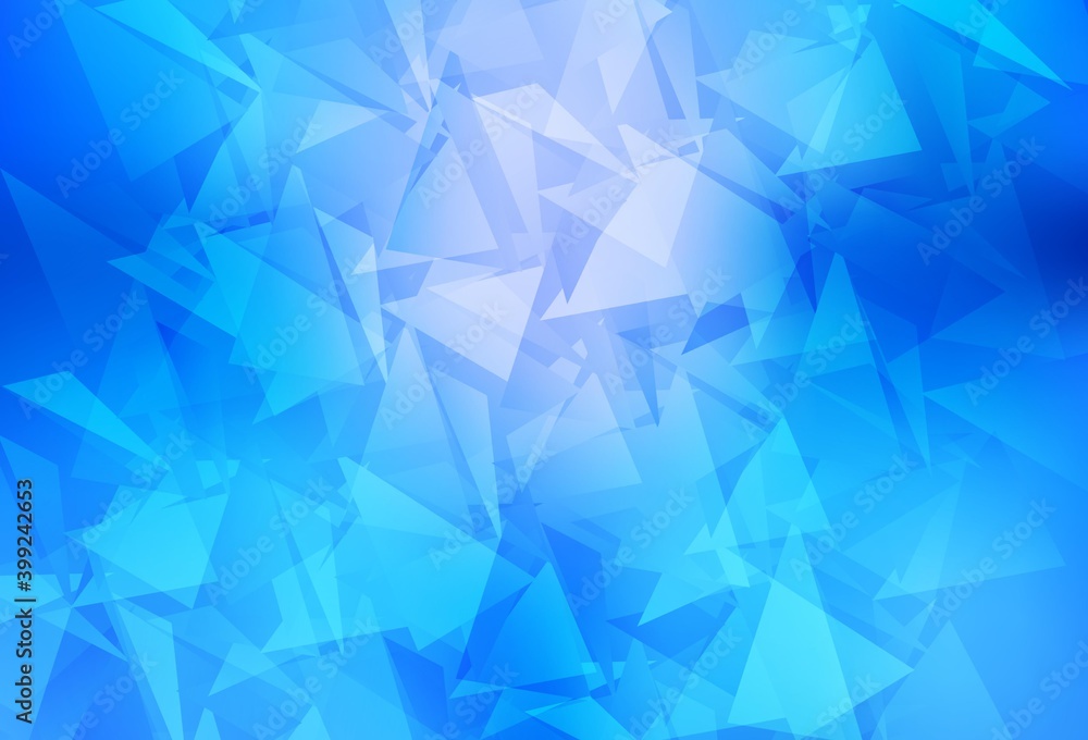 Light BLUE vector low poly background. Light BLUE vector low poly background.