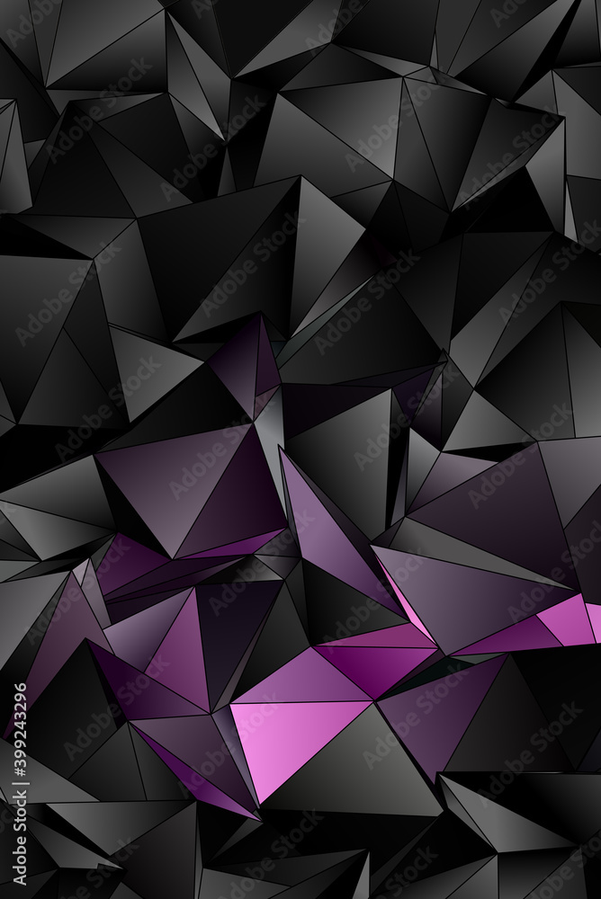 Obraz premium Abstract Low-Poly background. triangulated texture. Design 3d. Polygonal geometrical pattern. Triangular modern style