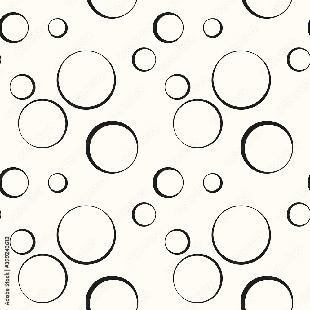 Vector seamless pattern. Decorative texture with circles and bubble. Vector seamless pattern. Decorative texture with circles and bubble.