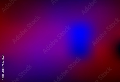 Dark Blue, Red vector blurred shine abstract template.