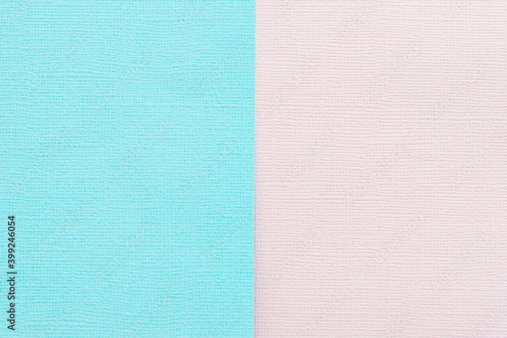Fototapeta premium Pink and light blue pastel paper color for background