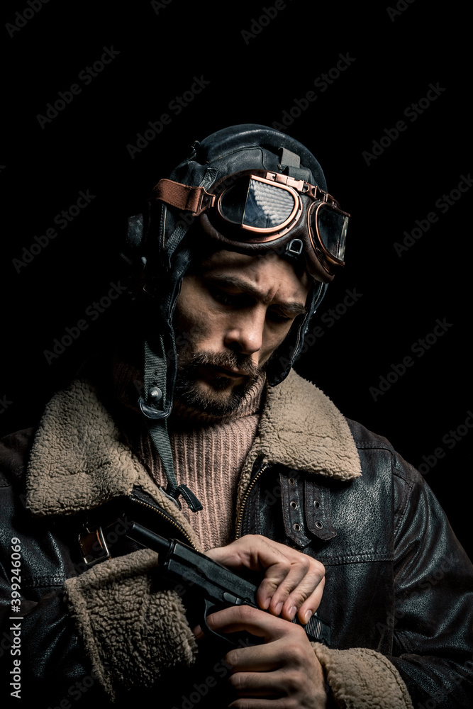 Pilot polar explorer. The character Pilot polar explorer. The character
