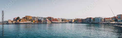 Panorama des Hafens von Chania, Kreta