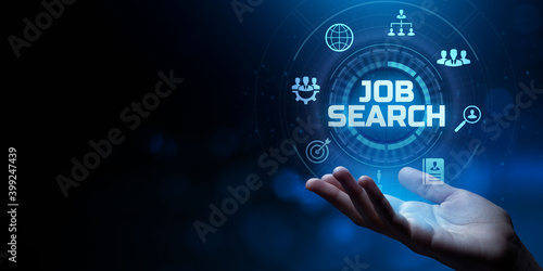 Job Search Employment HR Recruitment Business concept.