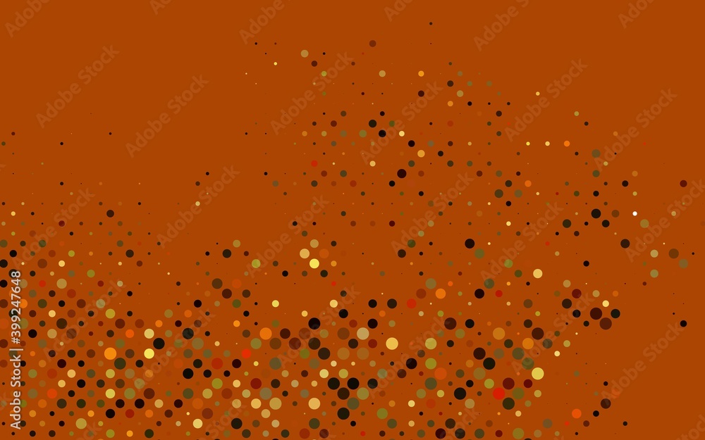 Light Orange vector template with circles. Light Orange vector template with circles.