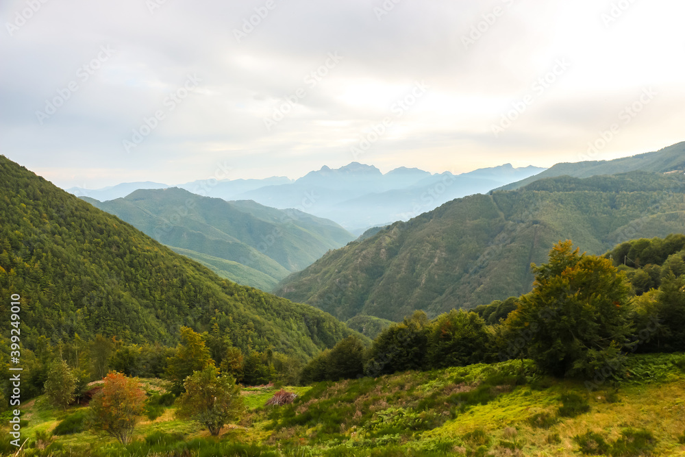 Beautiful landscape in Italian nountains near Castiglione di Garfagnana. Beautiful landscape in Italian nountains near Castiglione di Garfagnana.