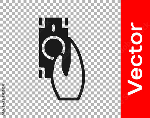 Black Fast payments icon isolated on transparent background. Fast money transfer payment. Financial services, fast loan, time is money, cash back concept. Vector.