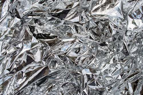 Abstract crumpled foil texture for background.