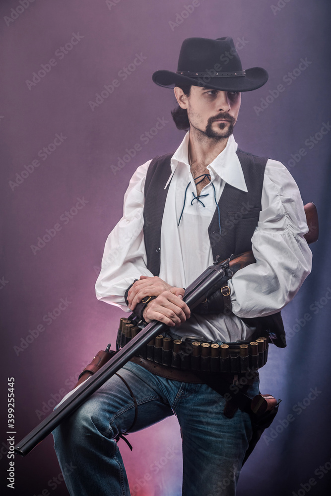 Wild West cowboy. The character Wild West cowboy. The character