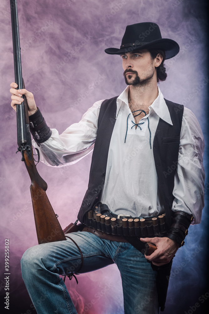 Fototapeta premium Wild West cowboy. The character