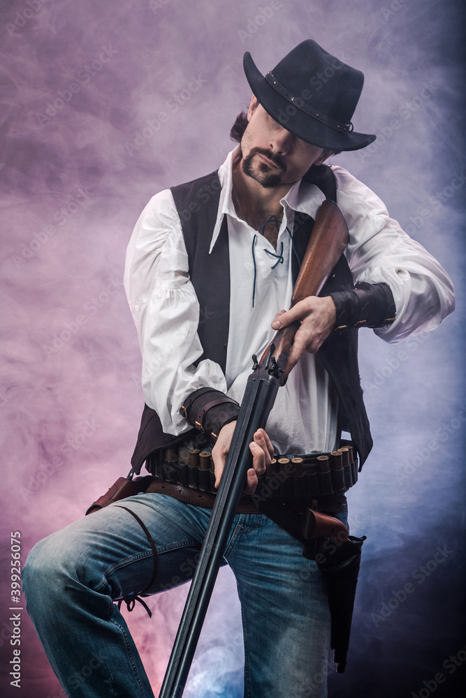 Wild West cowboy. The character Wild West cowboy. The character