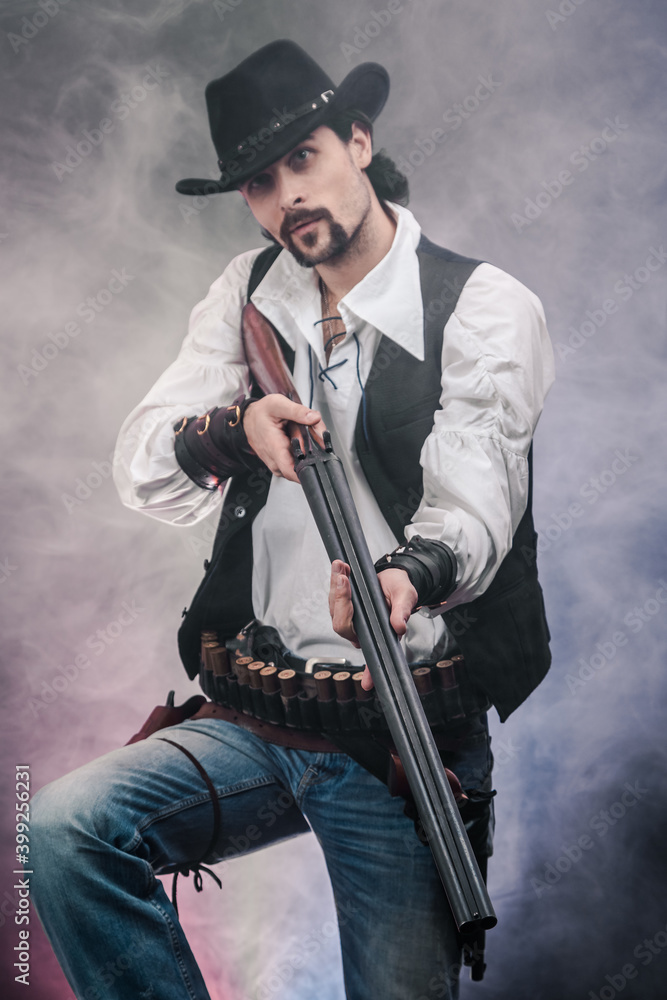 Wild West cowboy. The character Wild West cowboy. The character