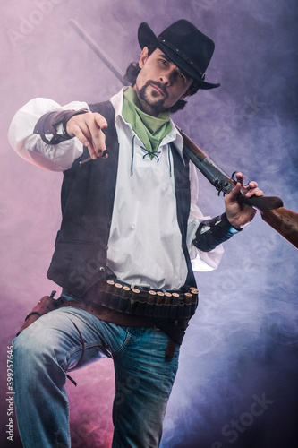 Wild West cowboy. The character © algrigo