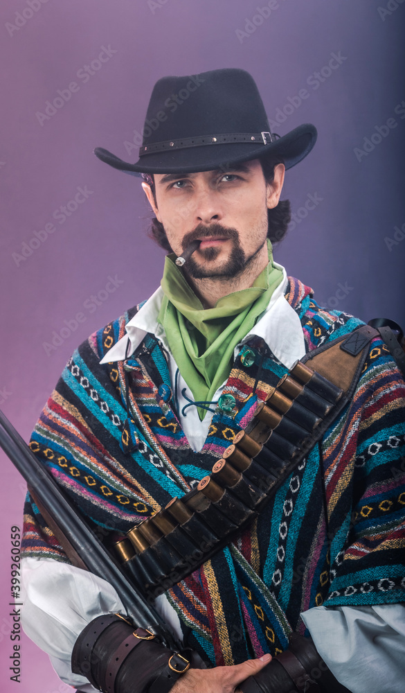Obraz premium Wild West cowboy. The character
