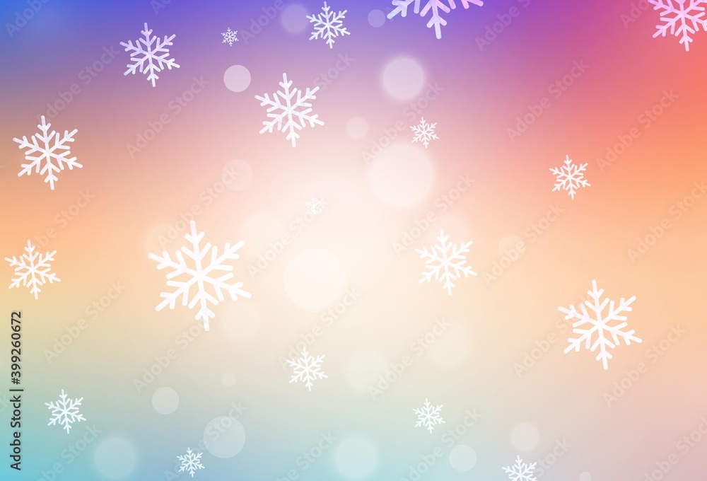 Light Multicolor vector backdrop in holiday style.