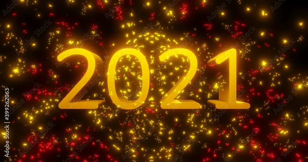 3d render with the inscription 2021 on the background of fireworks 3d render with the inscription 2021 on the background of fireworks