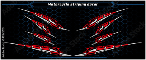Motorcycle decal striping photo