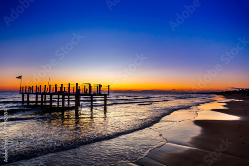 sunset on the beach