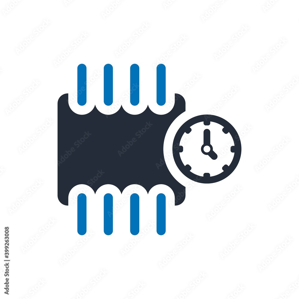 Obraz premium Processing schedule icon